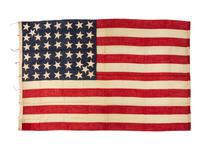 [FLAGS]. 42/44 star American flag. Ca 1889-1896.