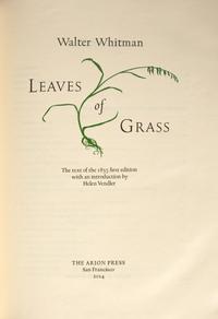[Arion Press] Whitman, Walt. Leaves of Grass