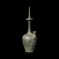A Korean Bronze Kundika, Jeongbyeong, Goryeo Dynasty (918–1392) — 高丽王朝 (918-1392) 銅製淨甁