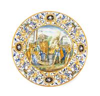 An Italian Majolica Charger Diameter 24 1/2 inches. — 19TH CENTURY