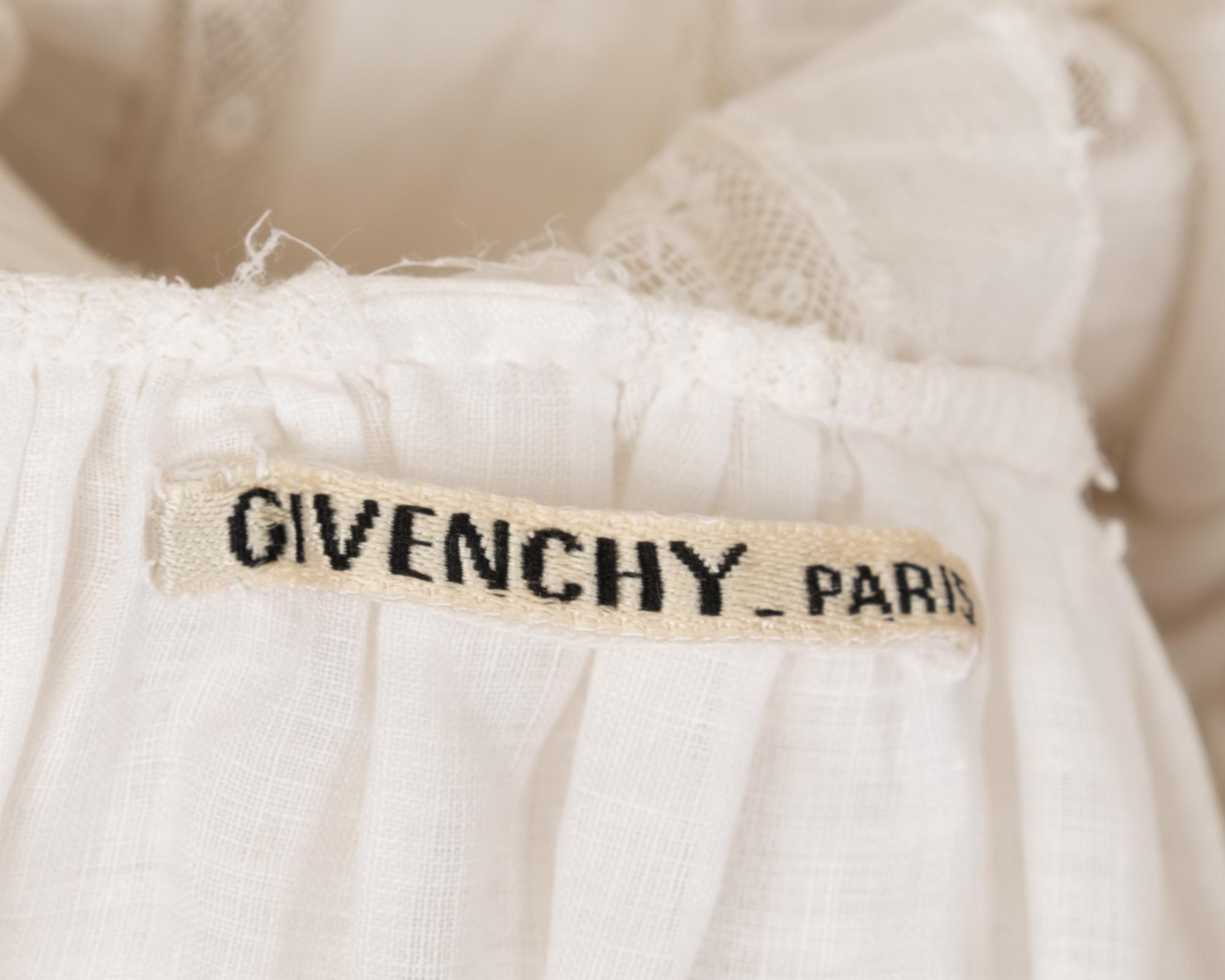 Givenchy Haute Couture Christening Gown, 1974