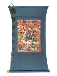 A Mongolian Thangka Depicting Mahakala
