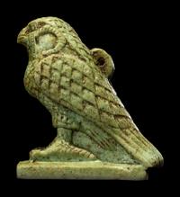An Egyptian Faience Falcon