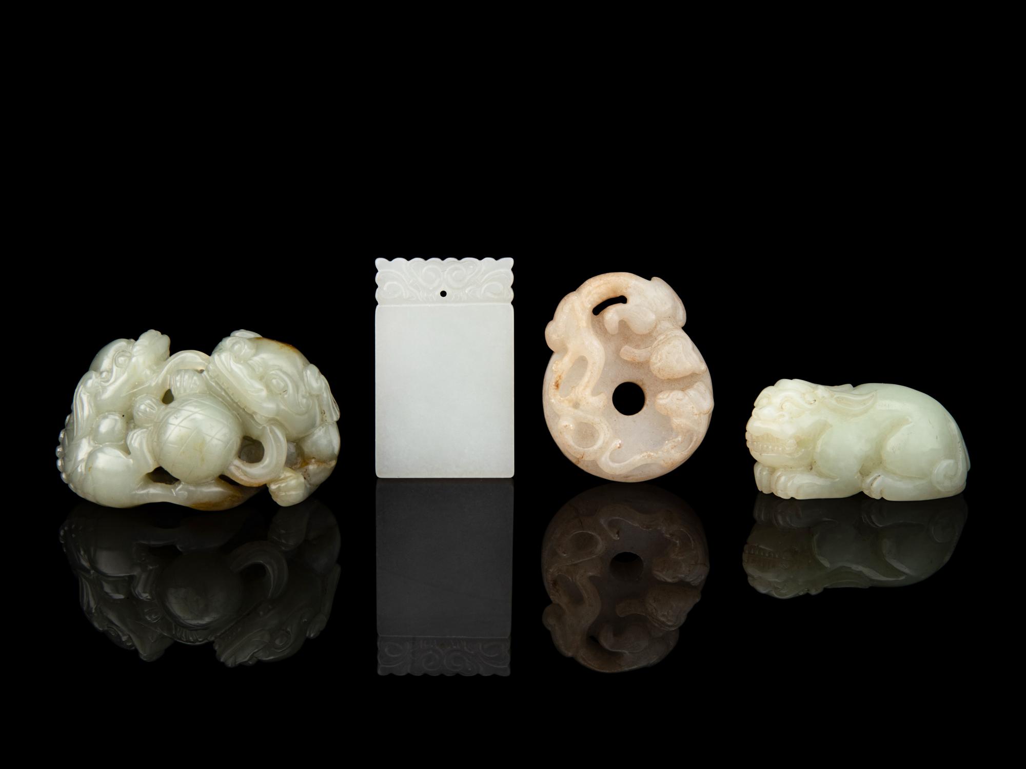 Four Chinese Jade Carvings