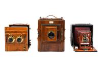 Three Vintage Folding Cameras