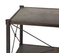 A Pair of French Brass Mounted Black Tole Shelves in the Manner of Maison Jansen — 20th Century