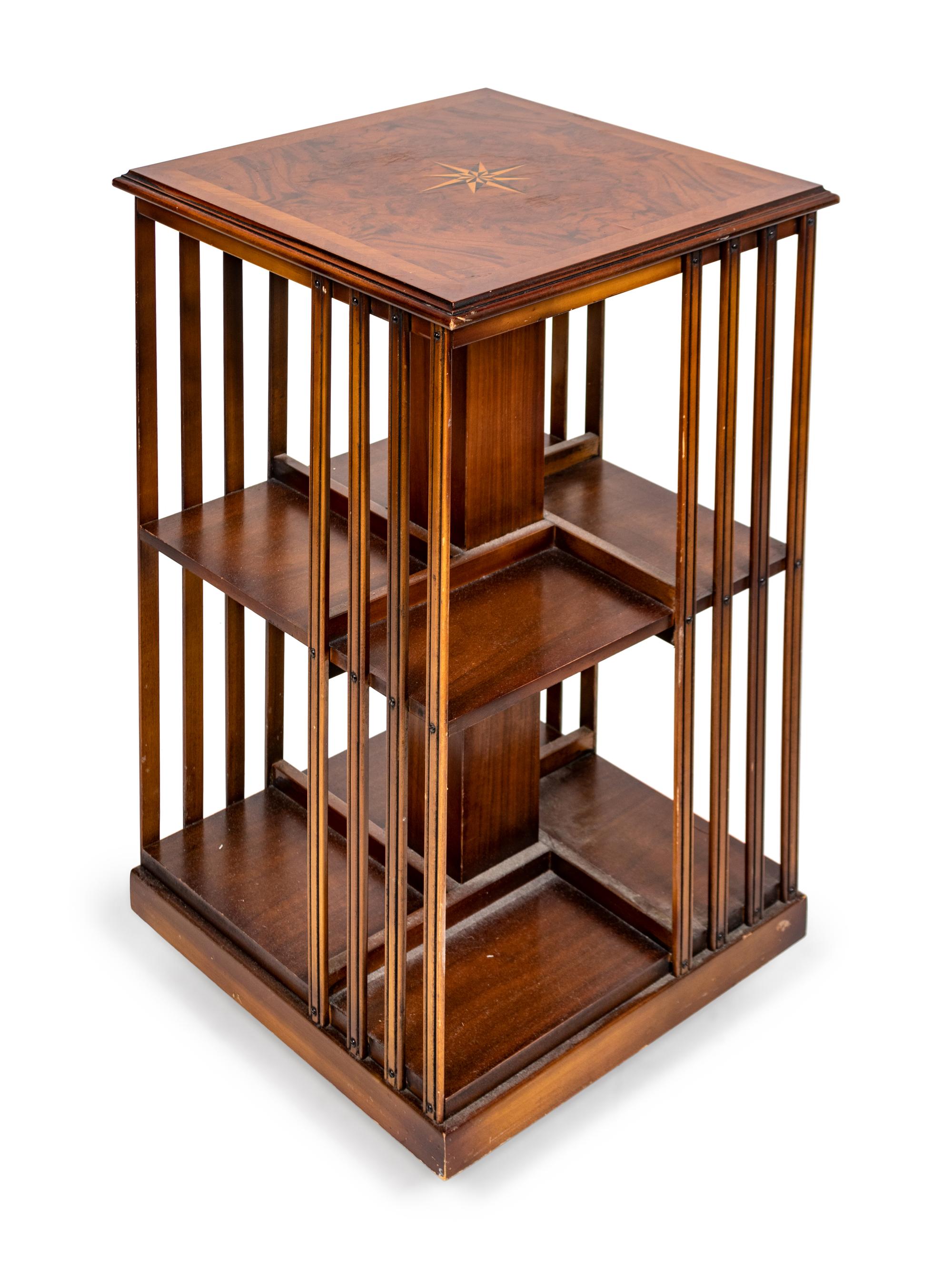 A Georgian Style Mahogany Revolving Bookcase