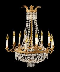 A Neoclassical Twelve-Light Chandelier