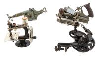 A Group of Four Mechanical Tools Width of first 10 inches.