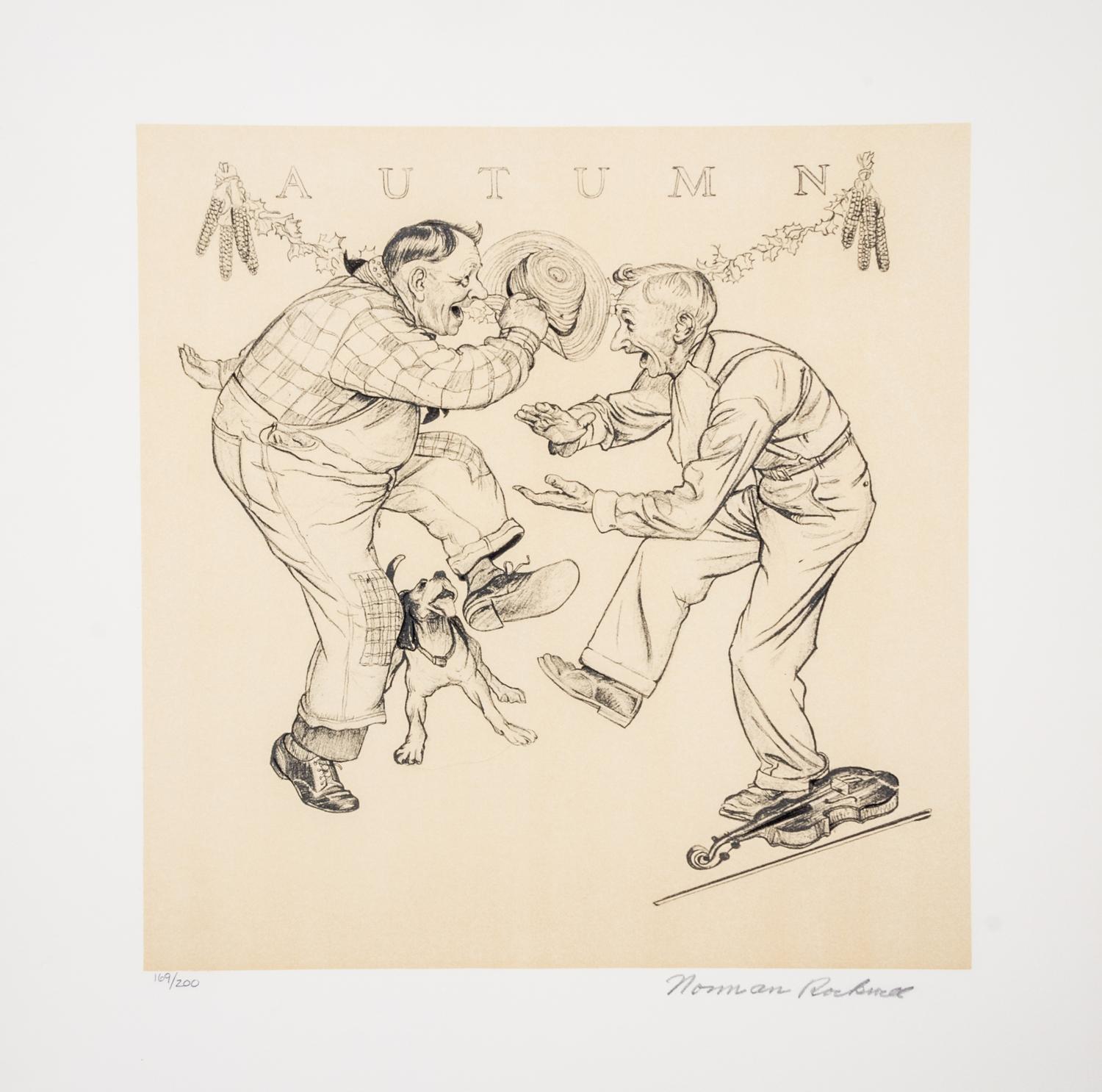 (CARICATURE) ROCKWELL, NORMAN. Four Seasons. New York, 1974. Limited edition, signed.