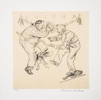 (CARICATURE) ROCKWELL, NORMAN. Four Seasons. New York, 1974. Limited edition, signed.