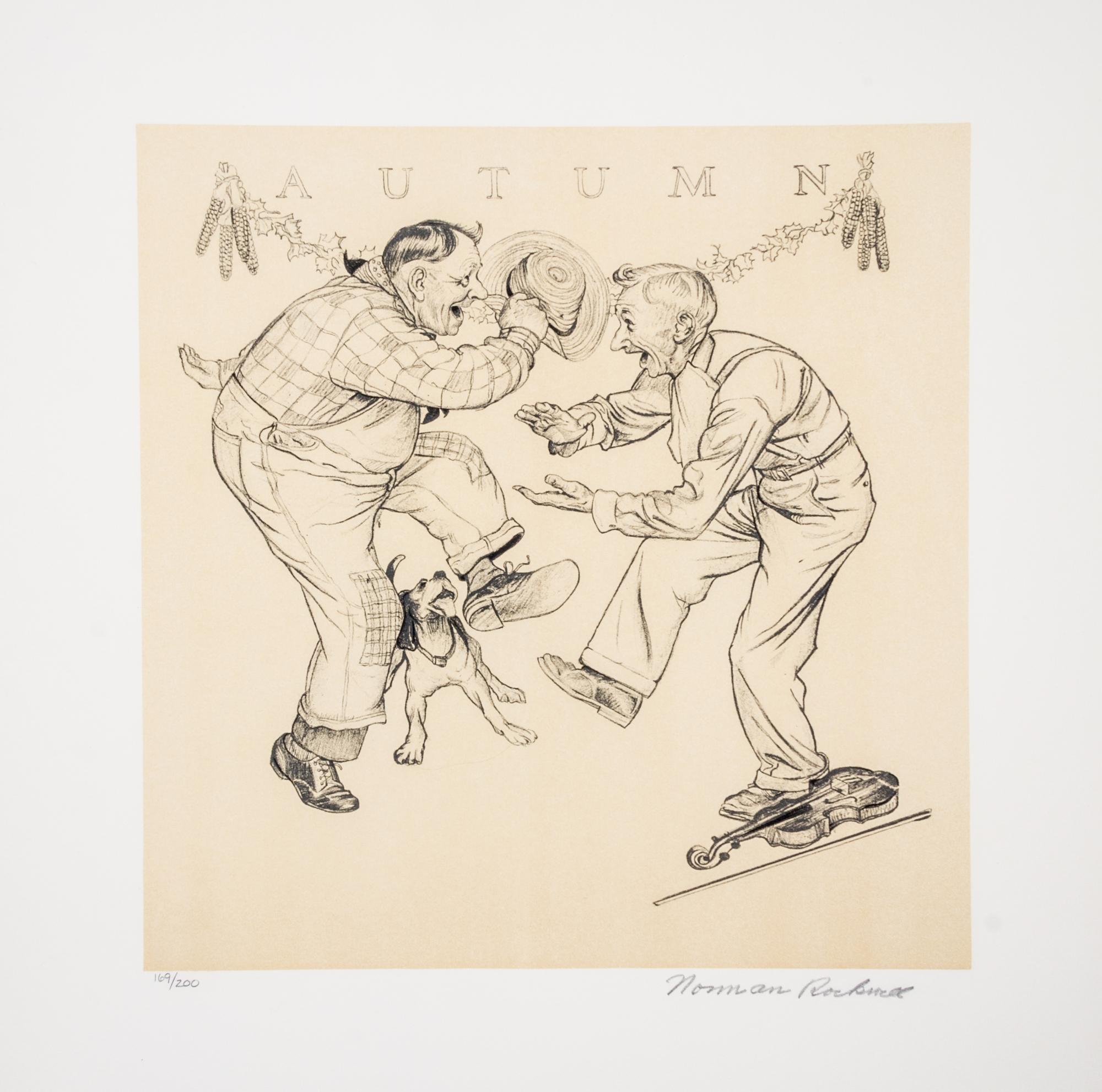 (CARICATURE) ROCKWELL, NORMAN. Four Seasons. New York, 1974. Limited edition, signed.