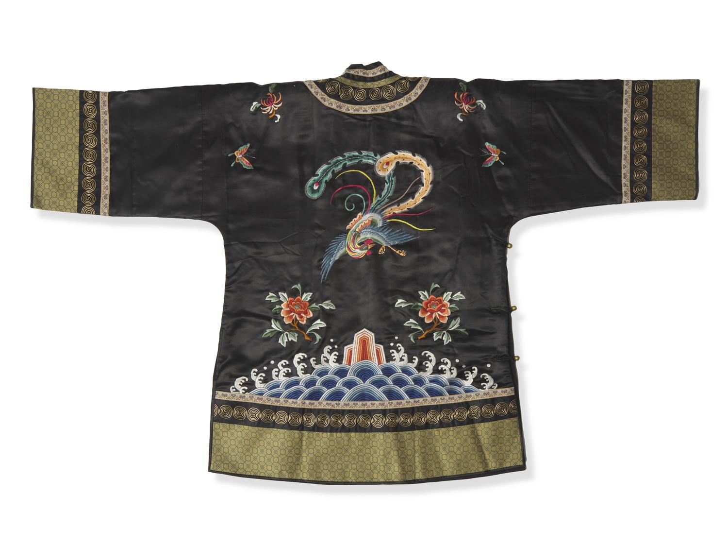 A Chinese Embroidered Silk Lady's Jacket