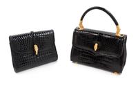 Two Vintage Leather Bags, Made in Italy, 1950-70s