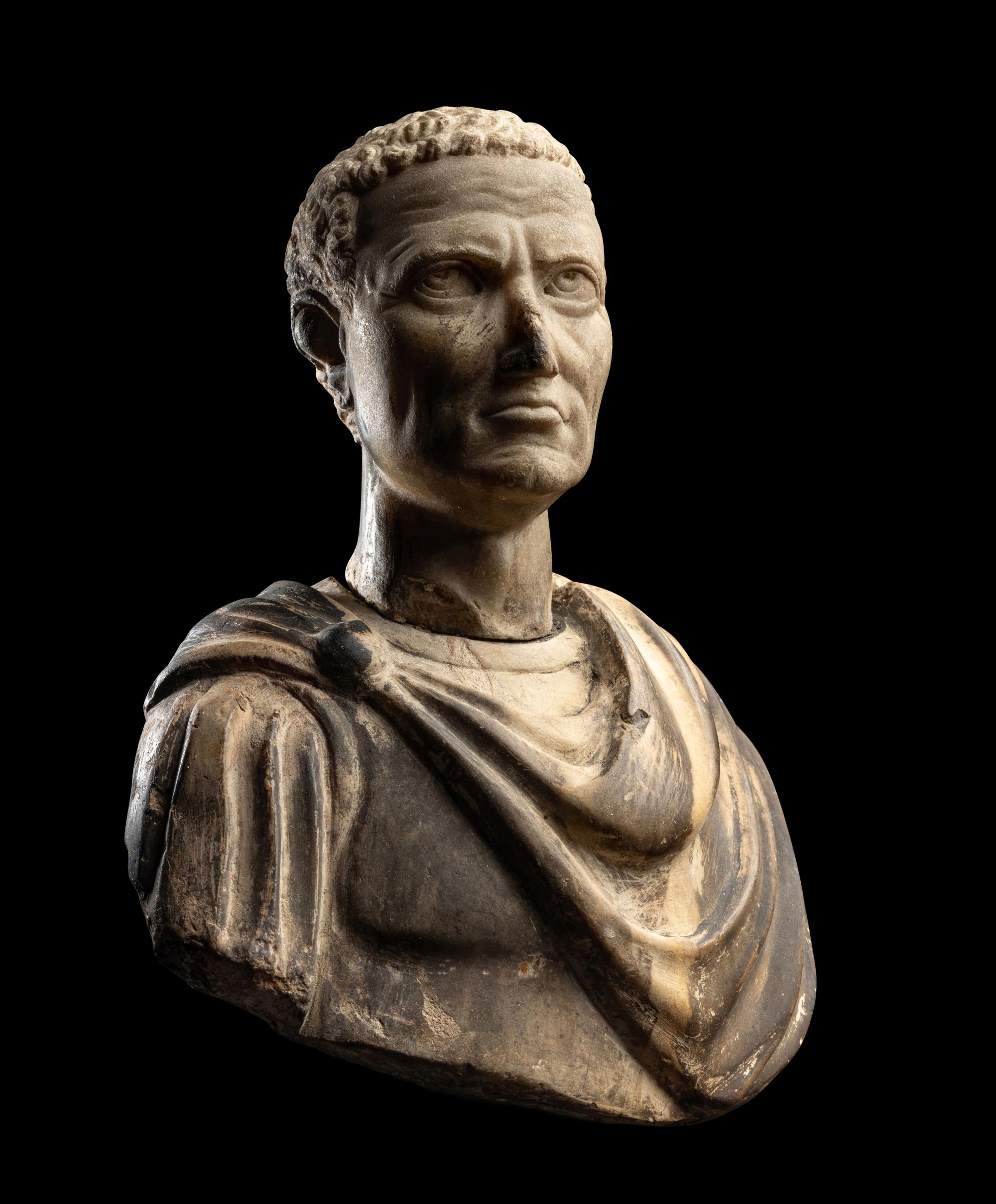 A Roman Marble Portrait Bust of a Man
