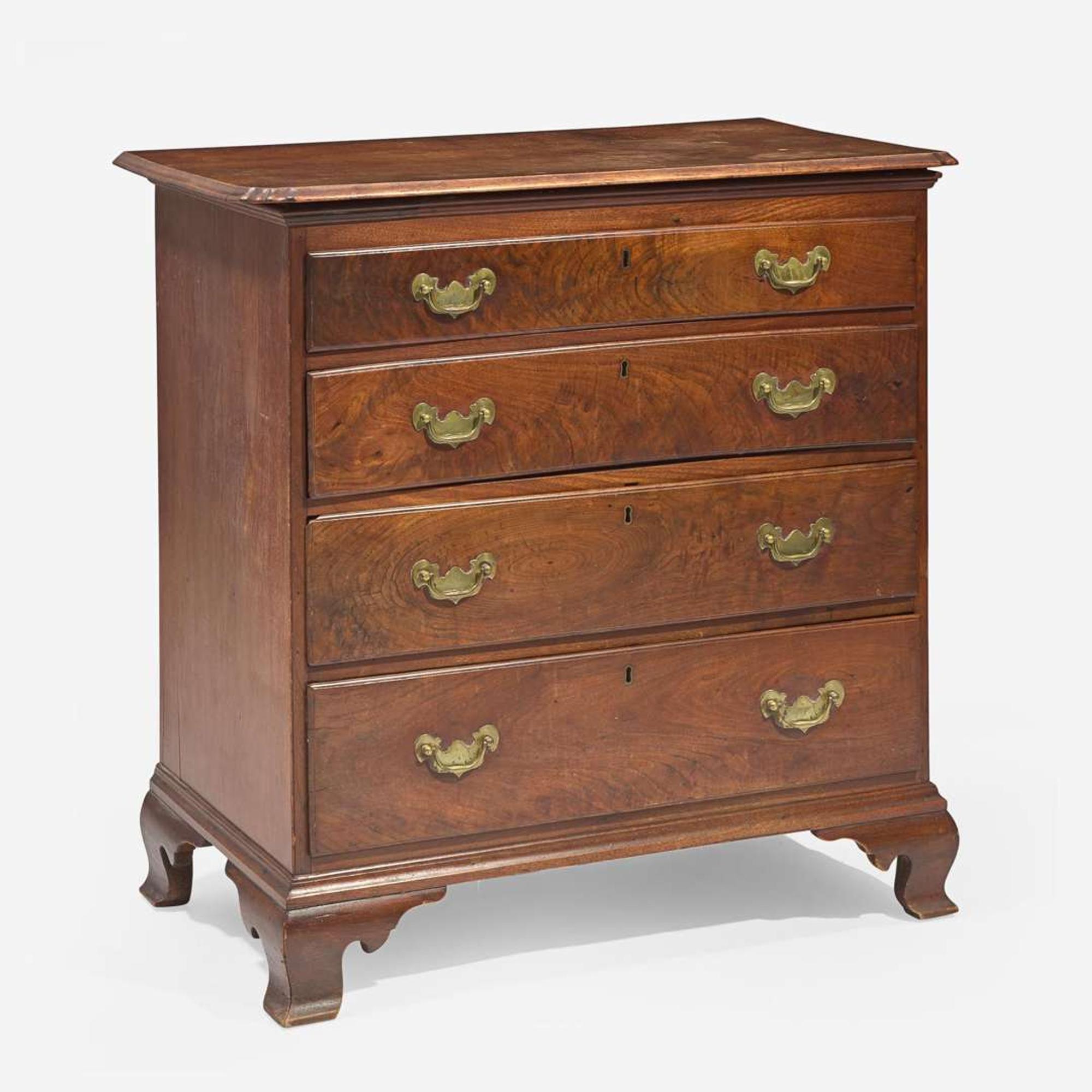 A Chippendale walnut chest of drawers Philadelphia, PA, late 18th century