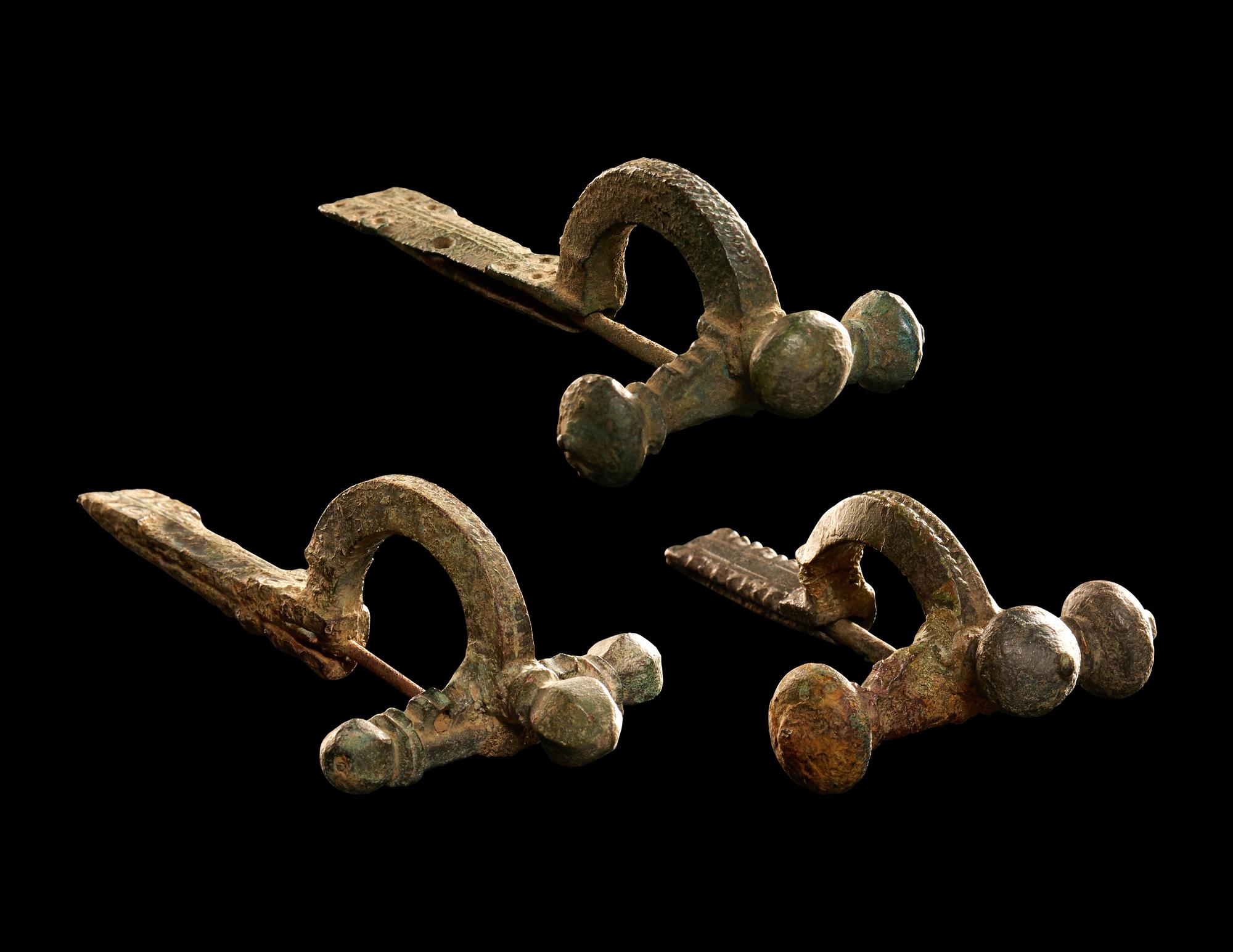 Three Roman Bronze Fibulae