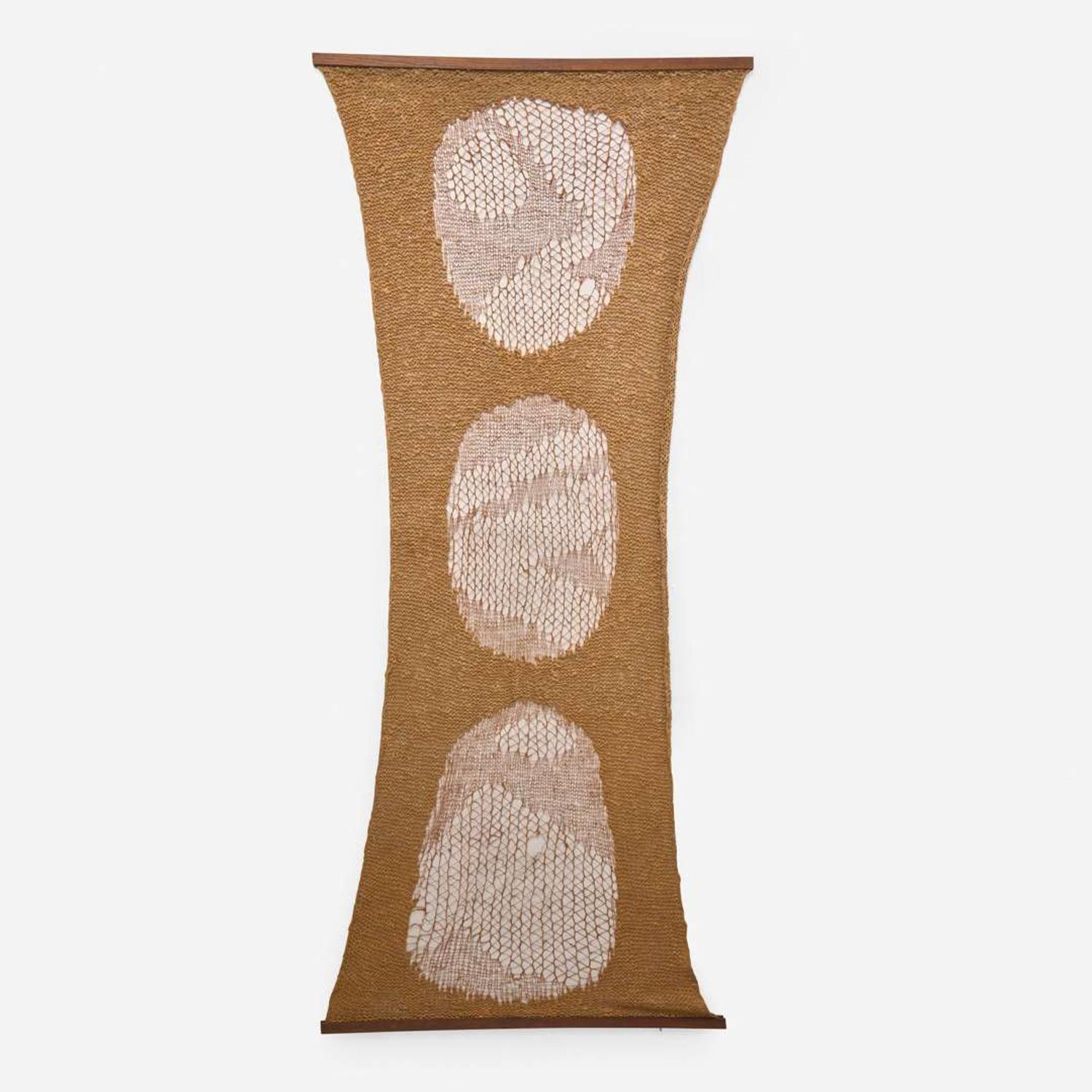 Ronald King (American, 20th Century) Hanging Knit Fiber Panel, USA, circa 1968