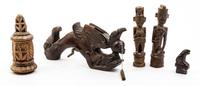 A Collection of Wood and Horn Articles Length of longest 24 inches.