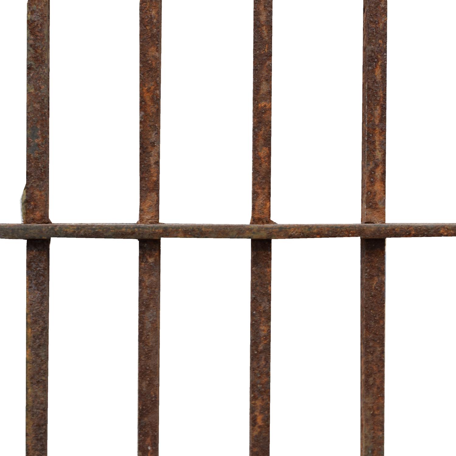 A Set of Eleven American Cast Iron Elevator Doors/Grates 23" W x 1" D x 82" H — United States, Early 20th Century