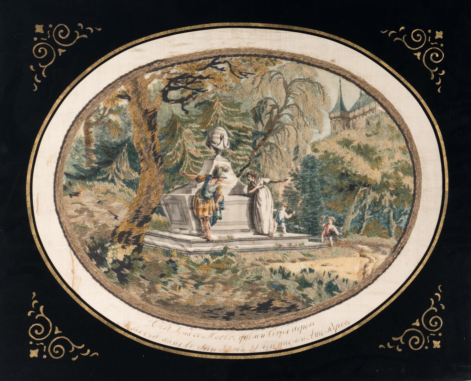 A French Needlework and Silk Picture