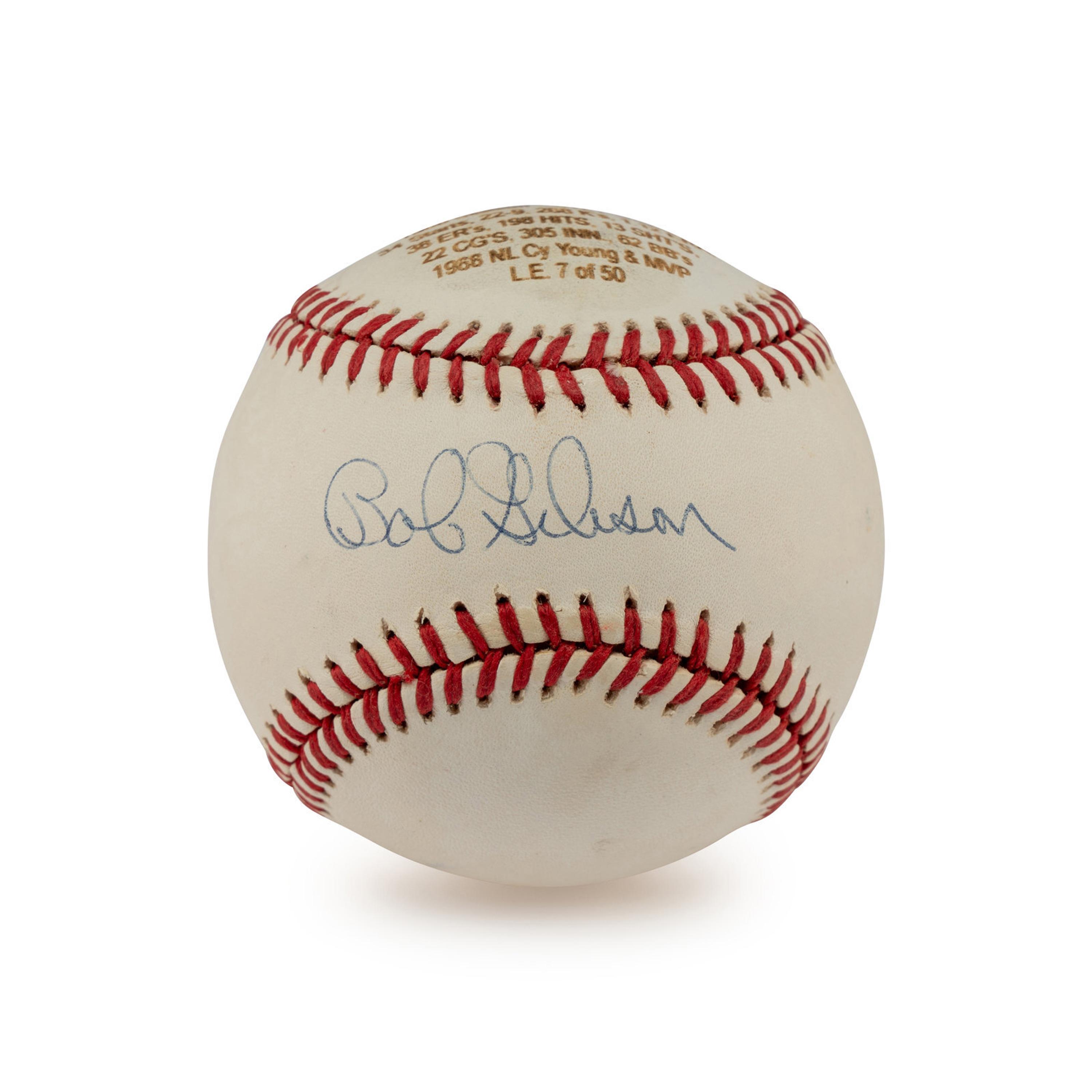A Group of Bob Gibson Single Signed Autograph Baseballs (Beckett Authentication Services)