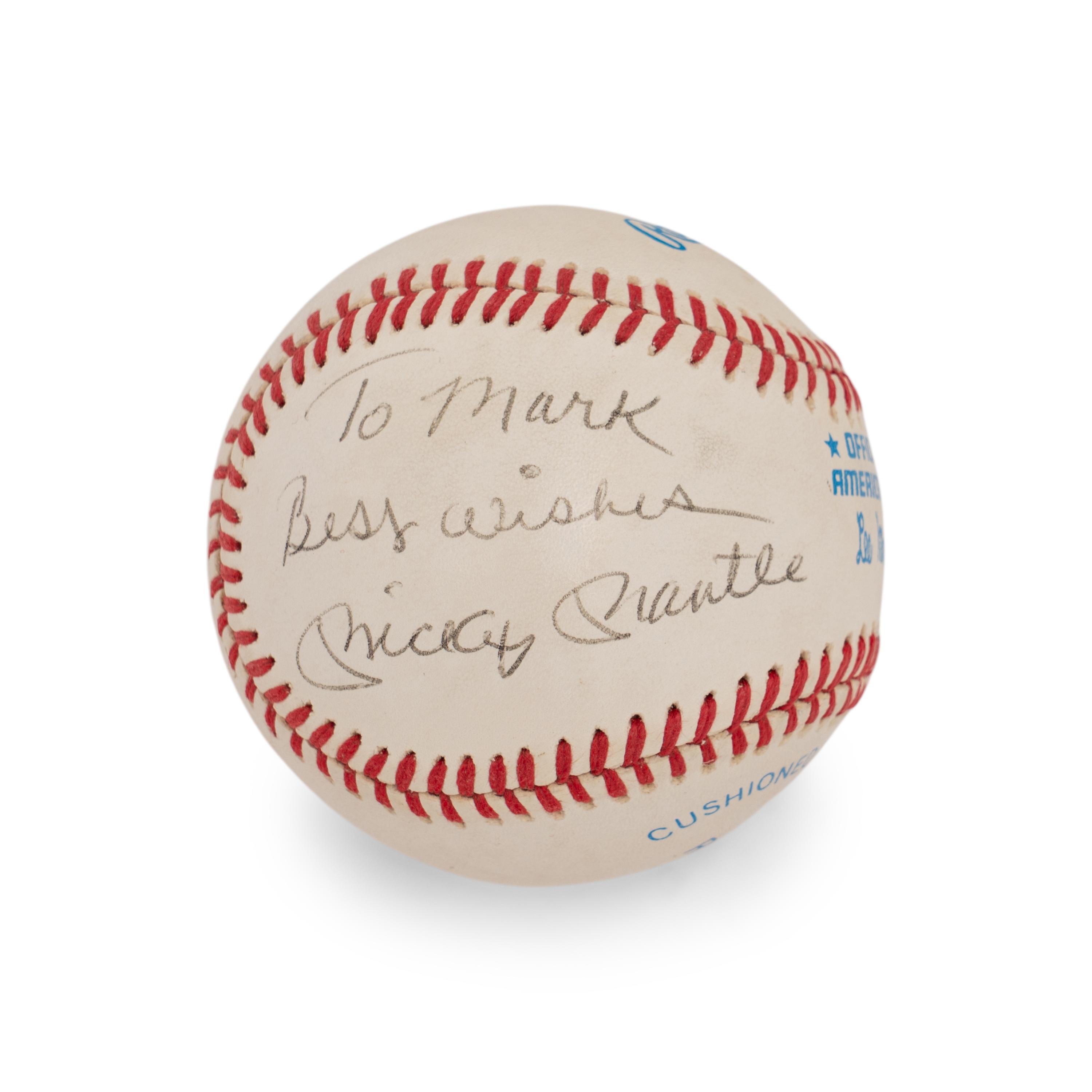 A Mickey Mantle and Roger Maris Dual Signed Autograph Baseball (Beckett Authentication Services)