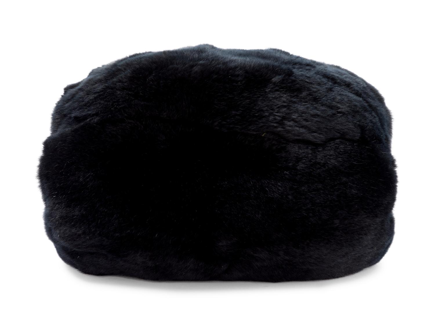 Chanel Black CC Logo Fur Muff, 2001