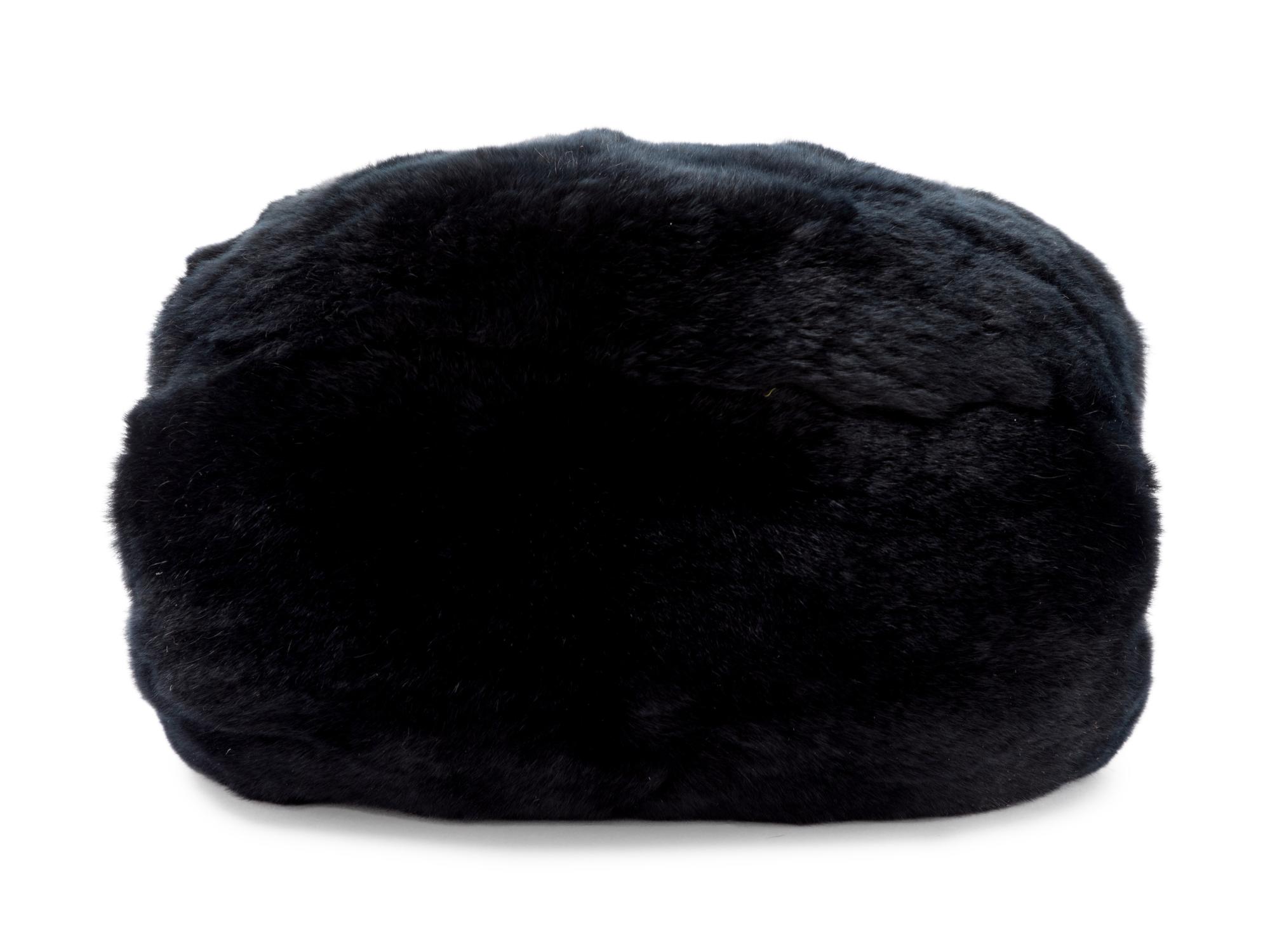 Chanel Black CC Logo Fur Muff, 2001
