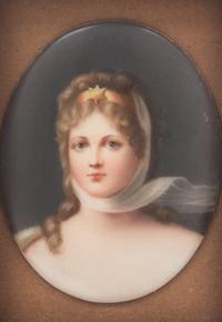 Three Porcelain Portrait Plaques