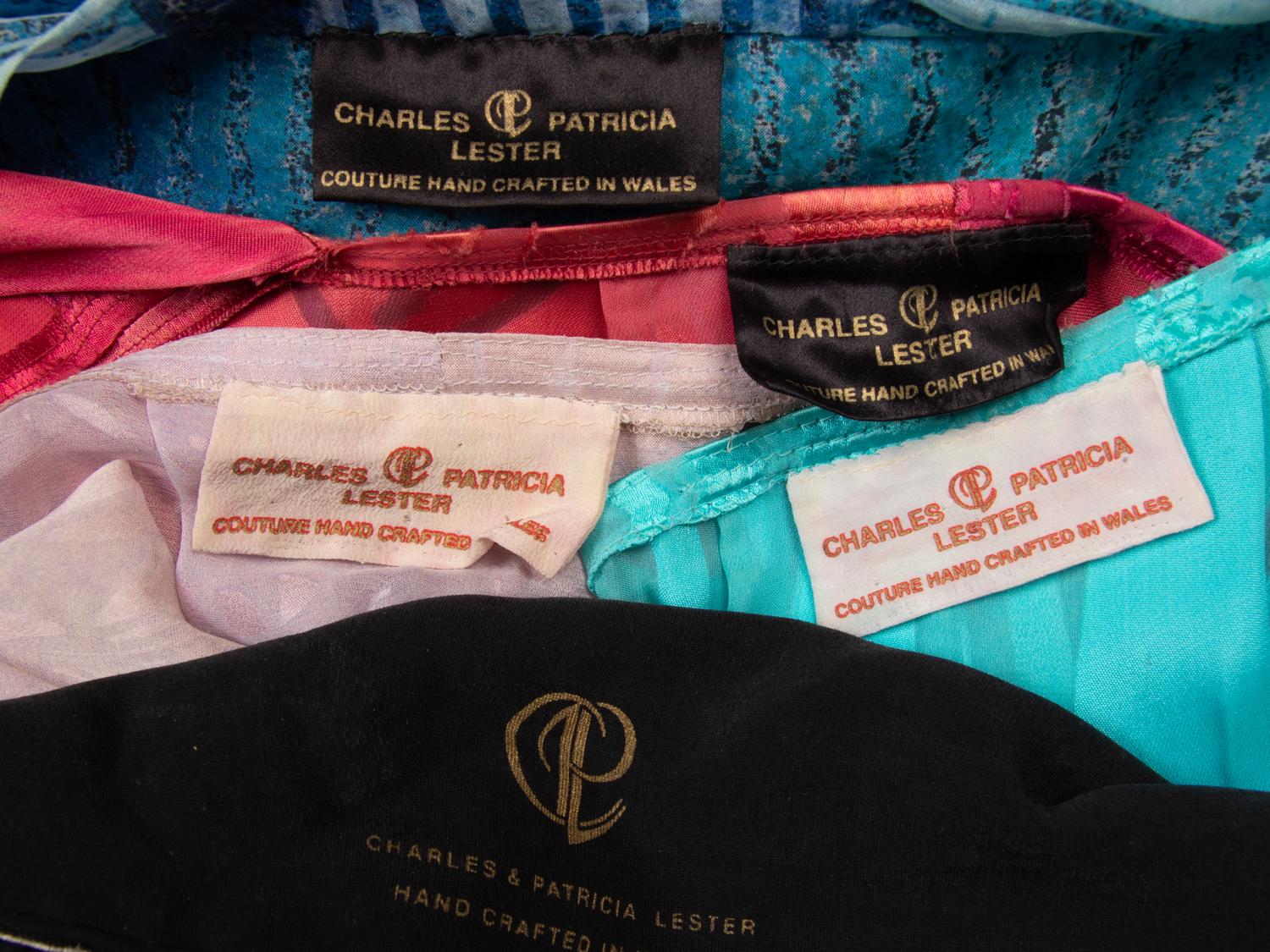 CHARLES & PATRICIA LESTER, FOUR ROBES AND ONE SHAWL
