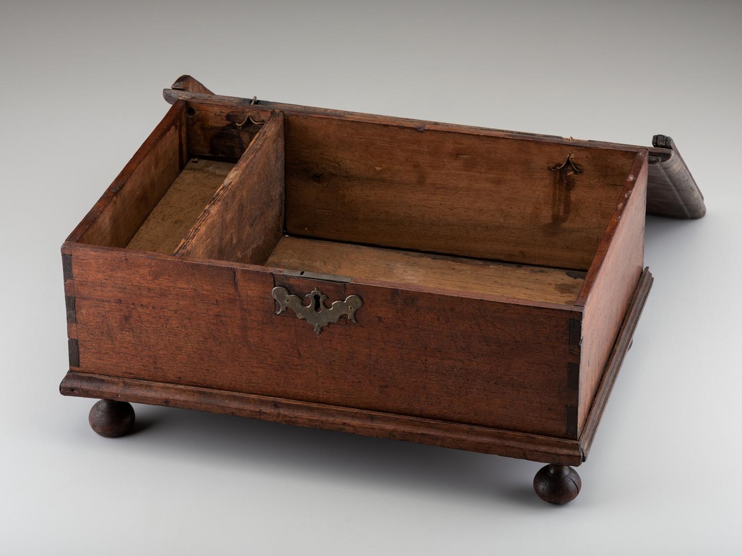 A William and Mary Style Walnut Bible Box