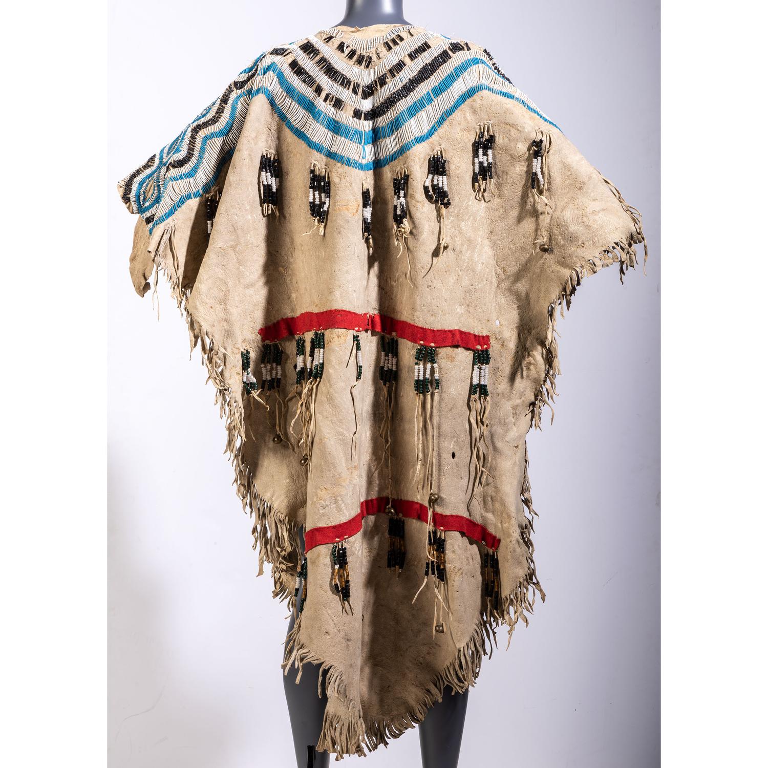 Blackfeet Beaded Hide Dress, Collected by U.S. Special Agent Johnson N. High (1842-1909)
