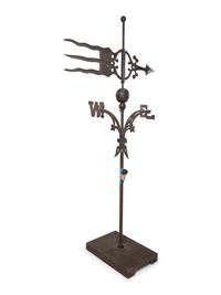 A Copper and Iron Directional Weathervane