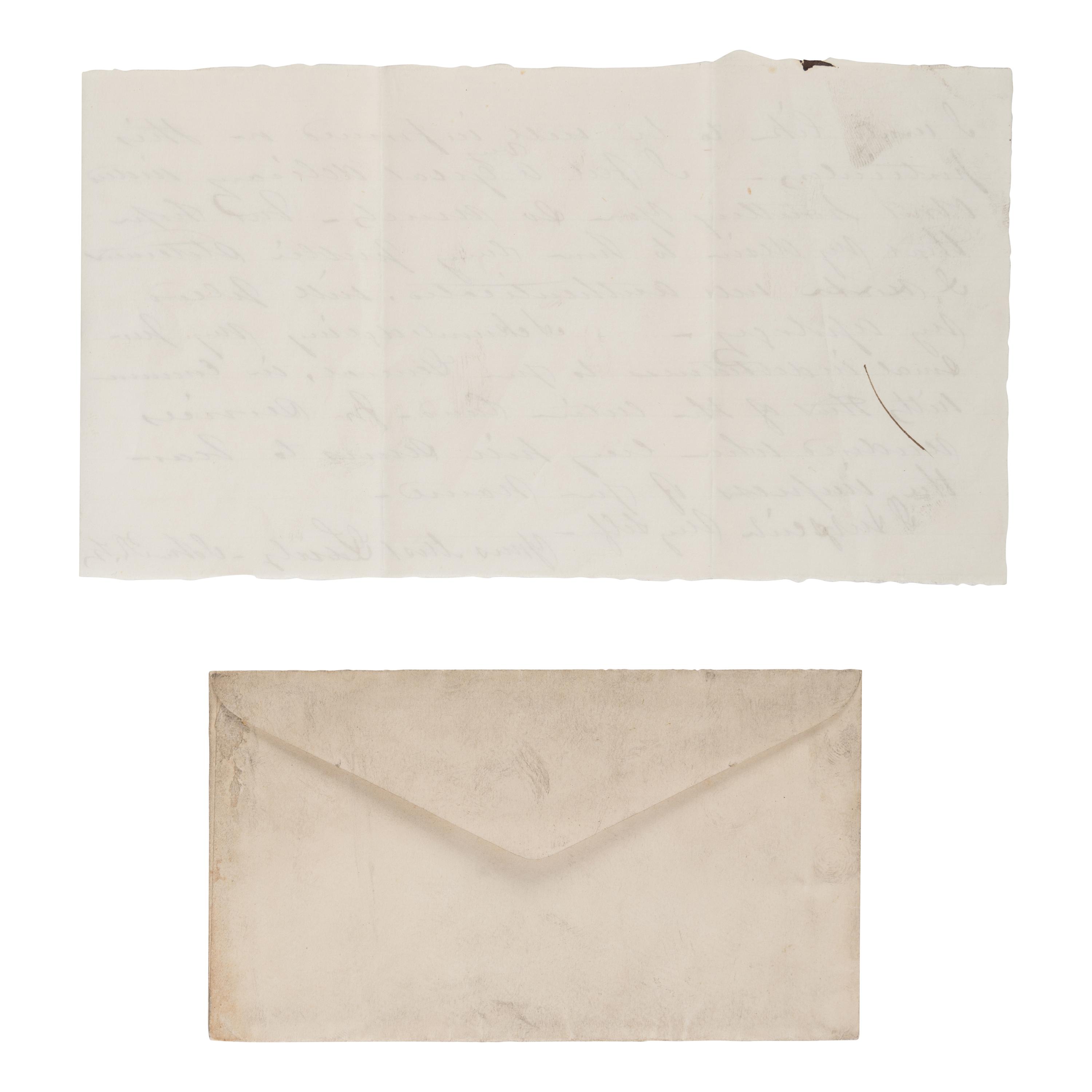 [Civil War - Gettysburg]. Warner, John Riddle (1827-1894). Autograph letter signed ("John R.W.") to General George Meade, [Gettysburg, PA, ca 1863].