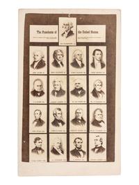 [POLITICS]. 21 CDVs of US presidents incl. from life portraits of HAYES, GARFIELD, and ARTHUR.