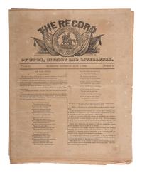 [CIVIL WAR]. A group of 13 Southern newspapers, including The Free South and The New South .