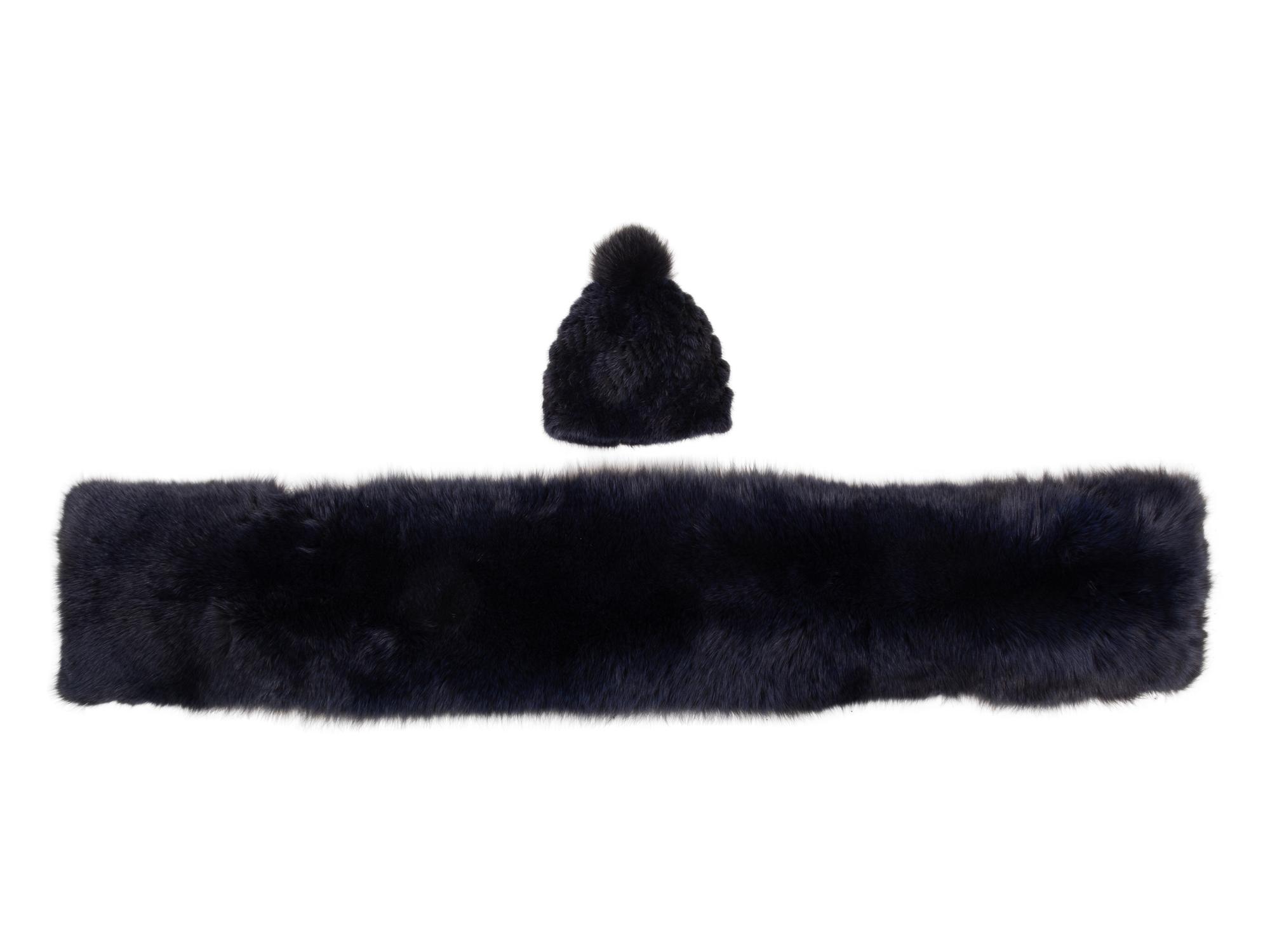 Blue Fox Shrug and Mink Hat, c. 2017 — BNY 164, 187