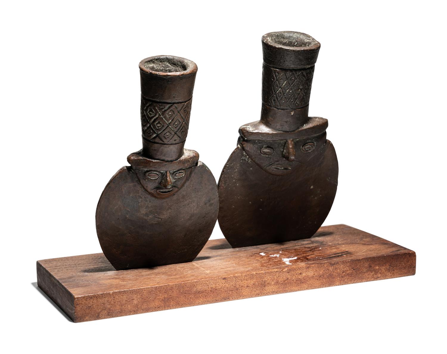 Two Chimu Copper Vessels