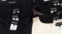 Eight Designer Sleeveless Tops: One Loro Piana and Seven Giorgio Armani