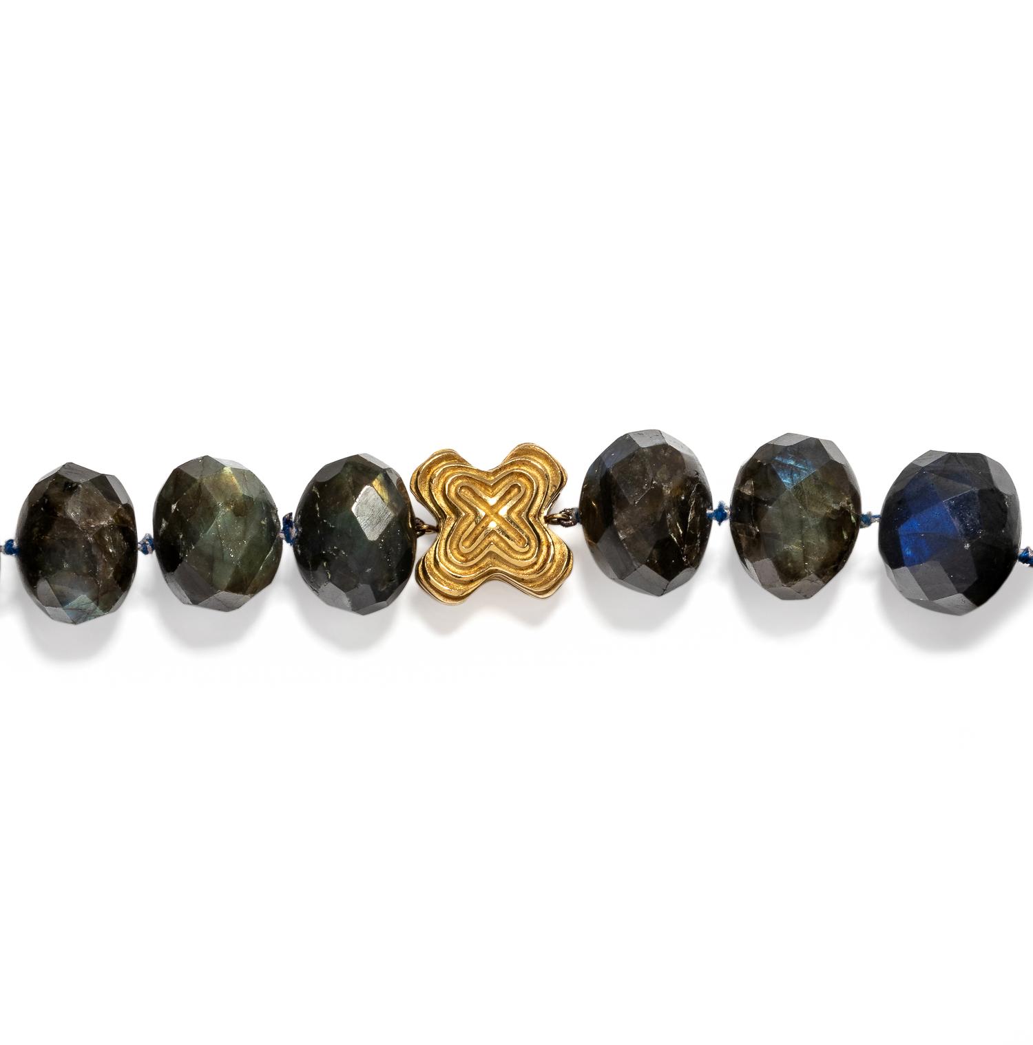 CHRISTOPHER WALLING, LABRADORITE BEAD NECKLACE