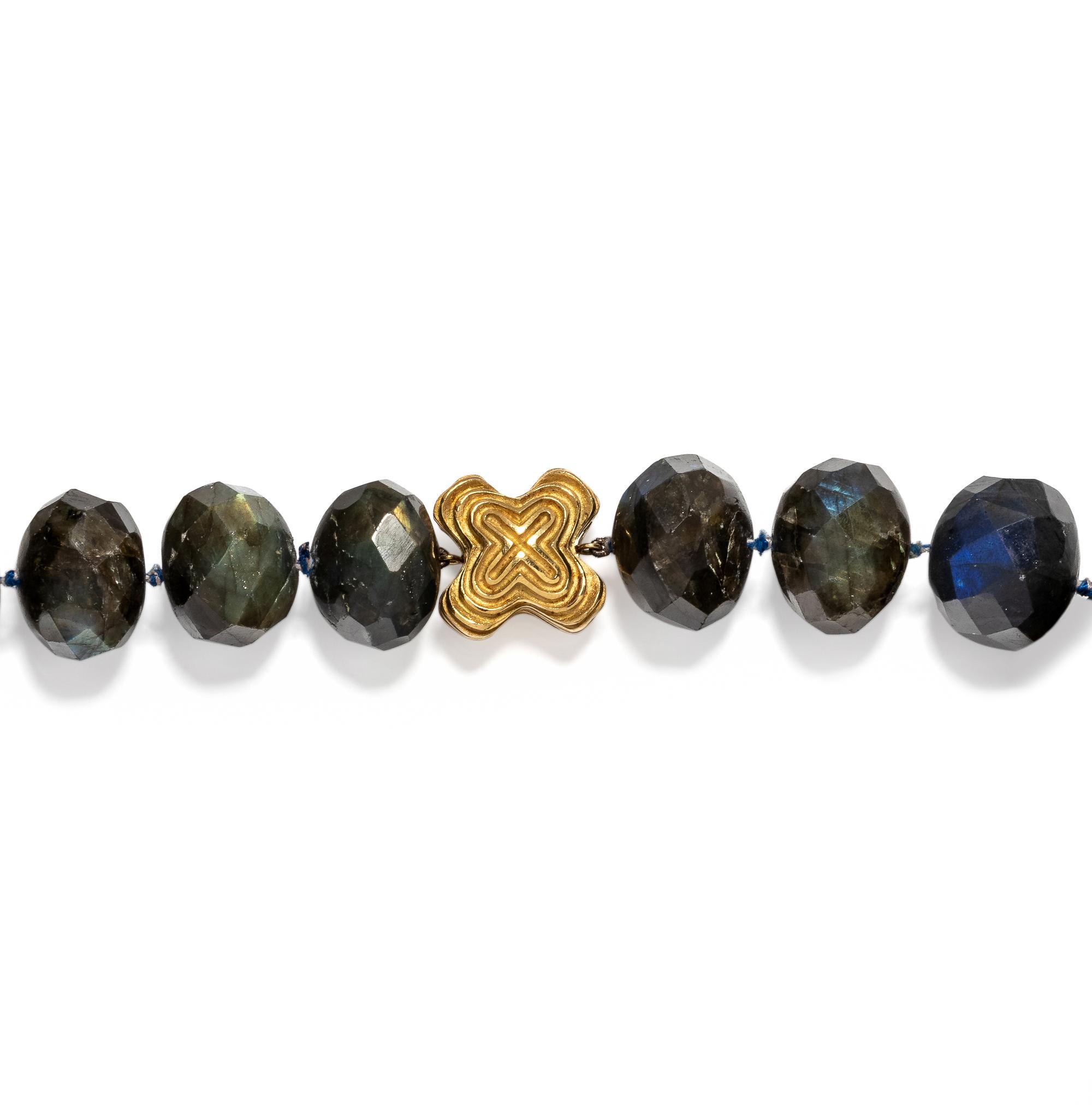 CHRISTOPHER WALLING, LABRADORITE BEAD NECKLACE