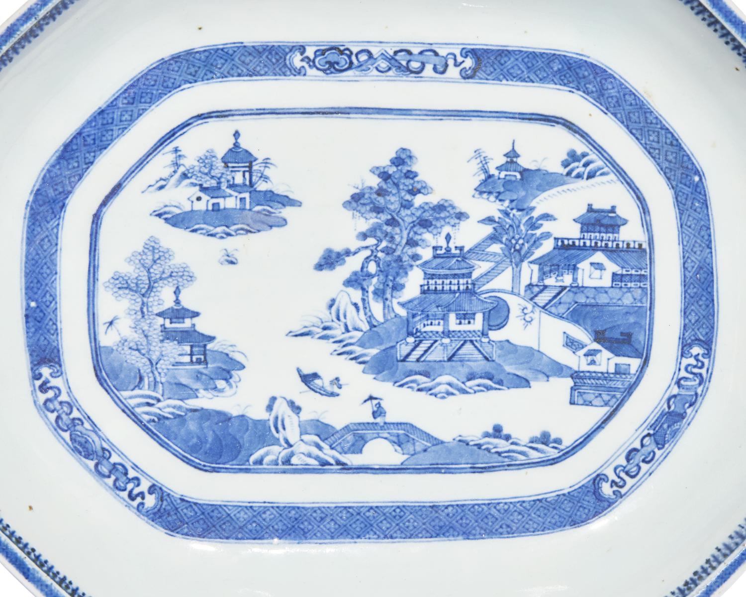 Three Chinese Export Porcelain Table Articles