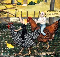 Untitled (The Hens and the Grasshopper)