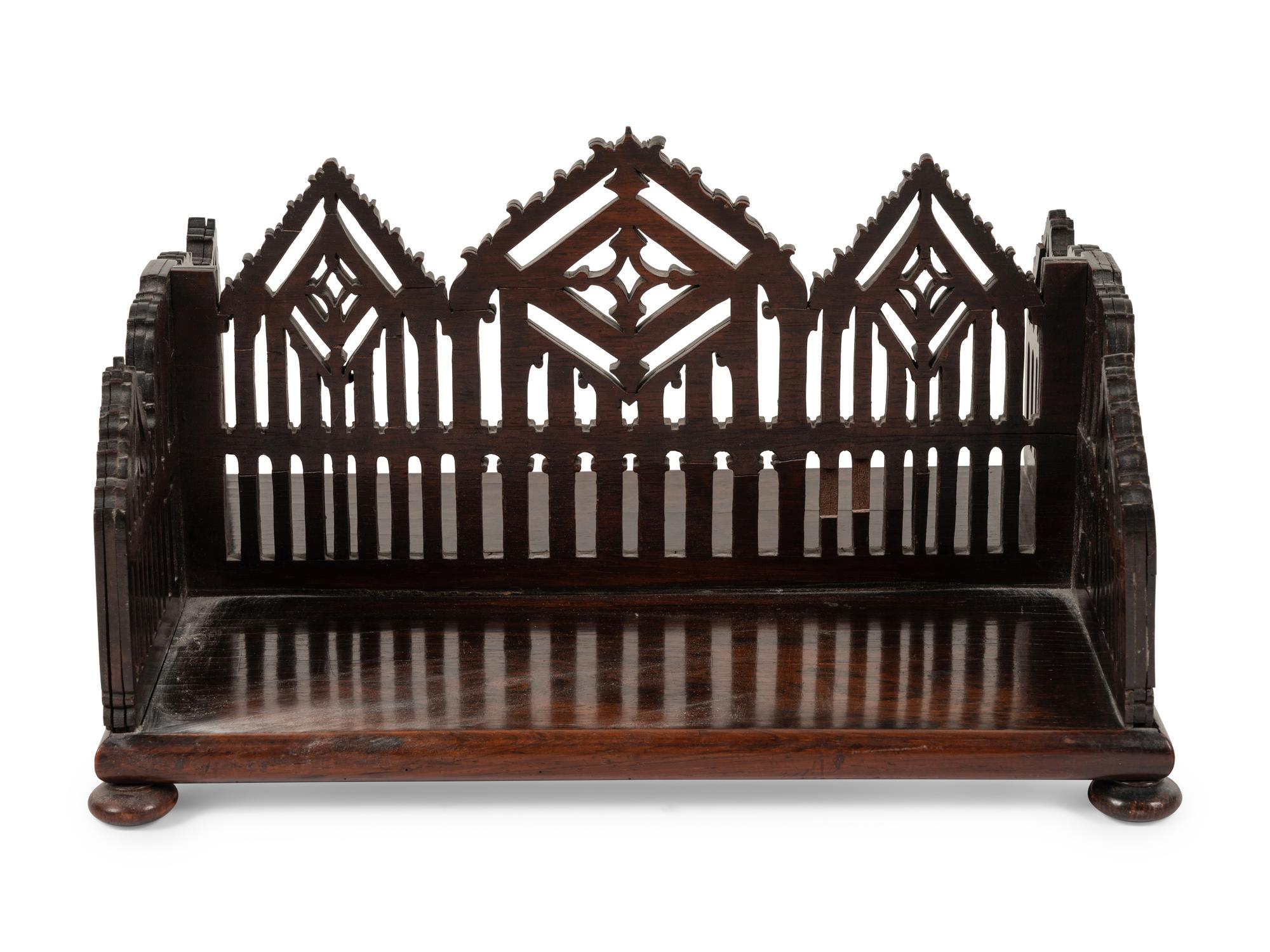 A William IV Rosewood Book Caddy