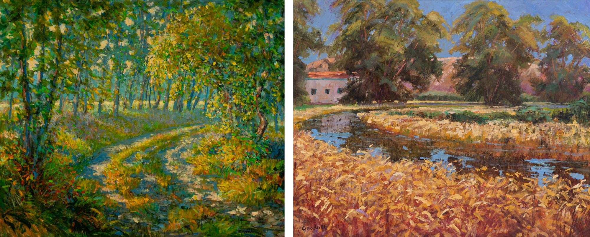 Two Works: Pathway to Elk Meadow and Barn and Marshes