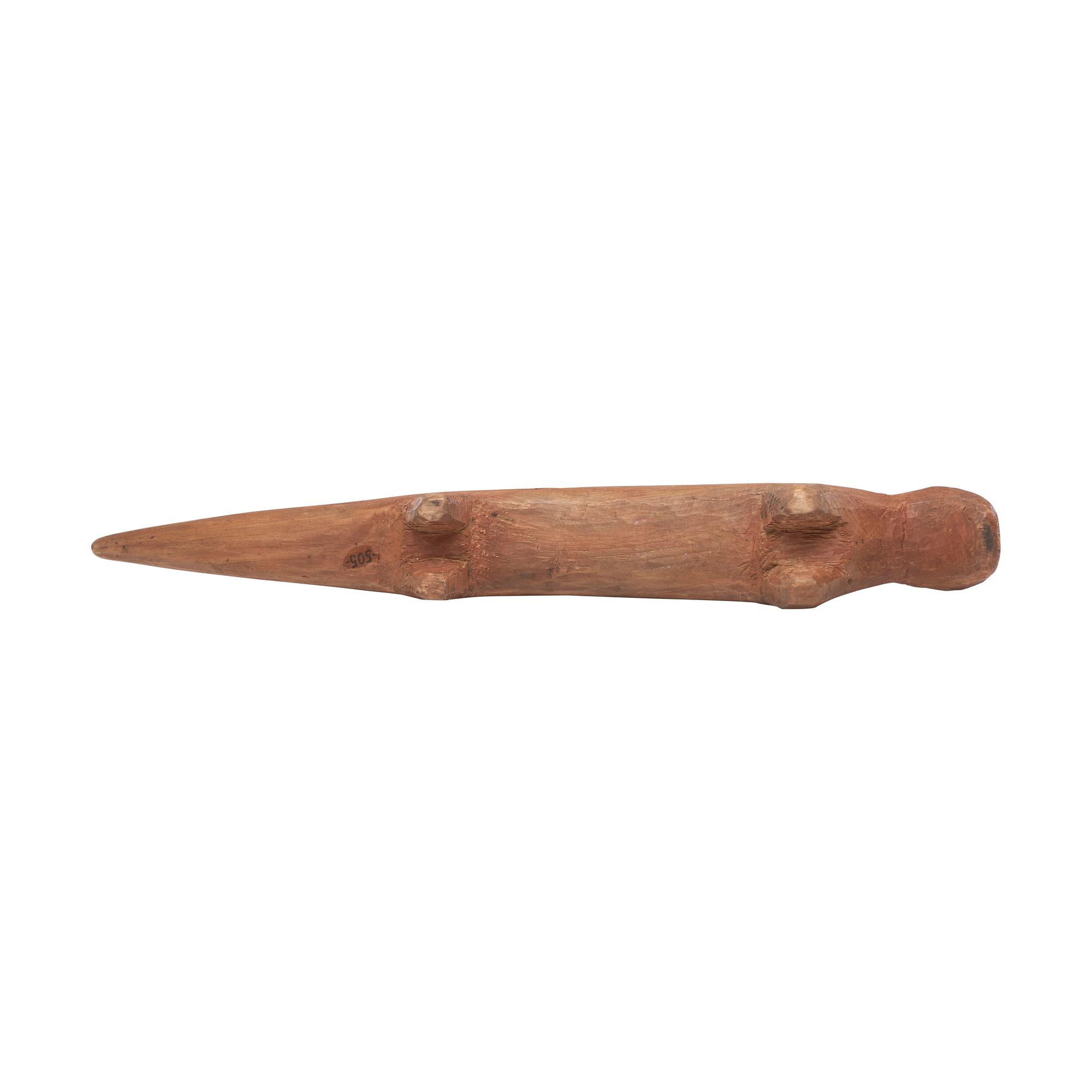 Great Lakes Carved Wood Otter Effigy