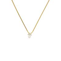 Diamond and Yellow Gold Necklace