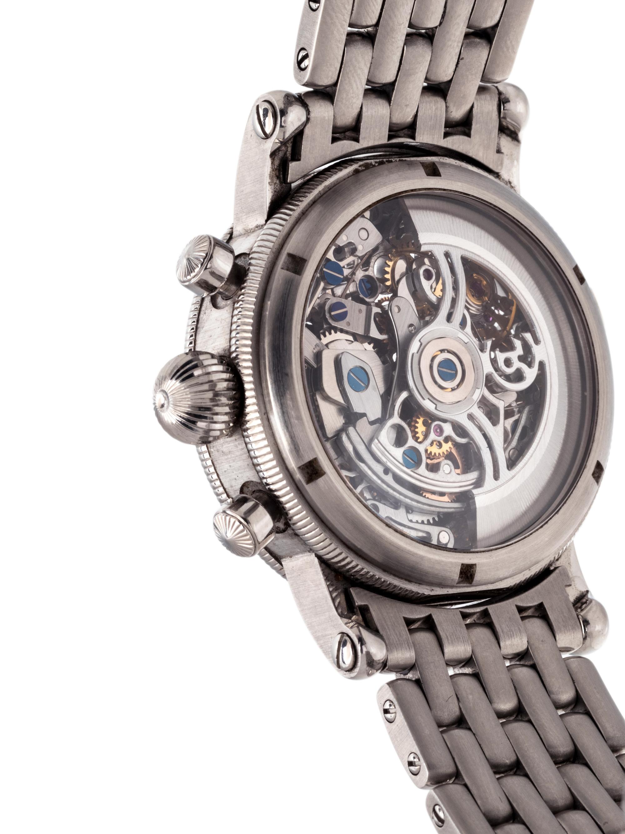 CHRONOSWISS, STAINLESS STEEL REF. 7523 'OPUS' CHRONOGRAPH WRISTWATCH