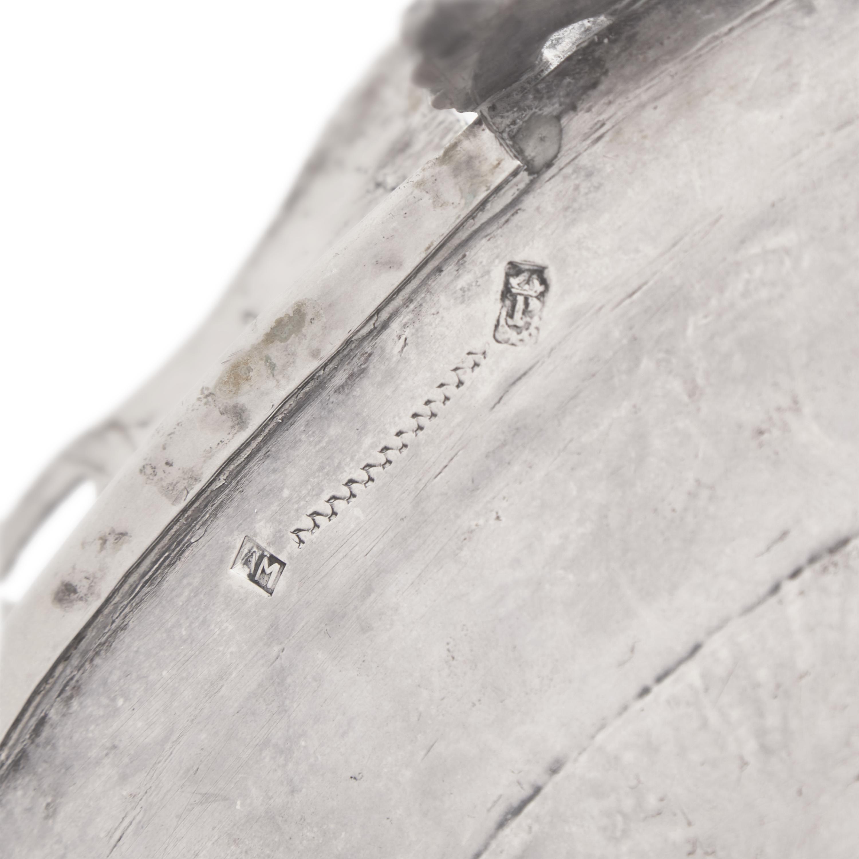 A Portuguese Silver Reticulated and Footed Tray